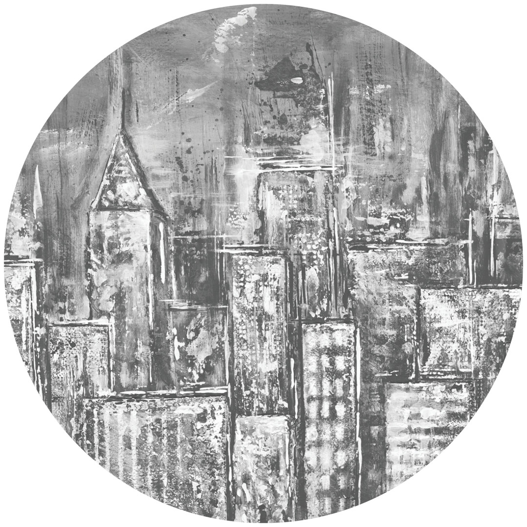 Papier peint cercle City Sketch 2