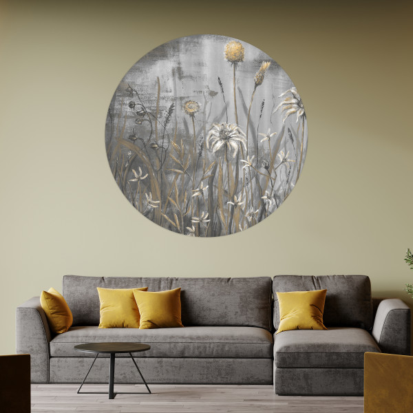 Papier peint cercle Cold Flowers 2 – Rauv