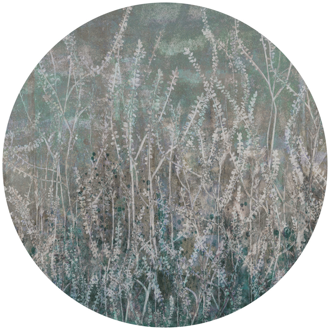 Papier peint cercle Golden Reeds 4