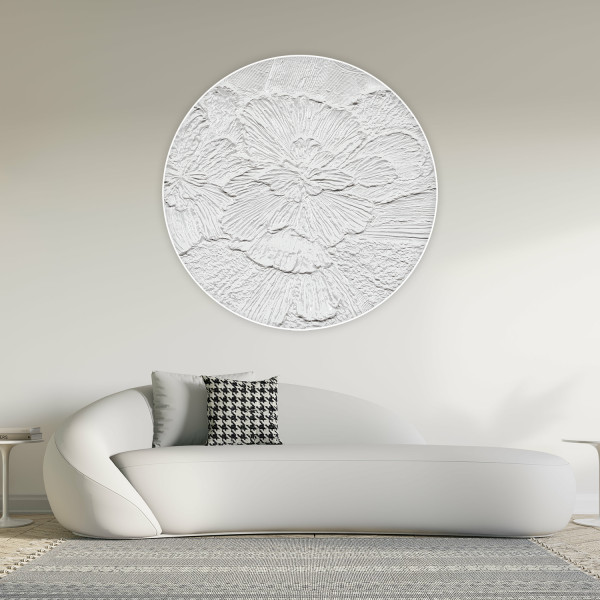 Papier peint cercle Gypsum Petals 2 – Rauv