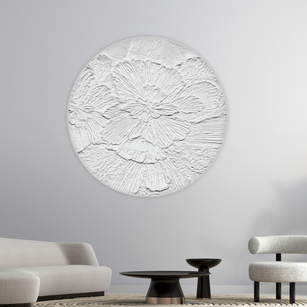 Papier peint cercle Gypsum Petals 2 – Rauv