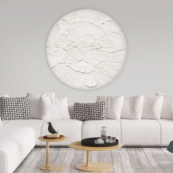 Papier peint cercle Gypsum Petals – Rauv