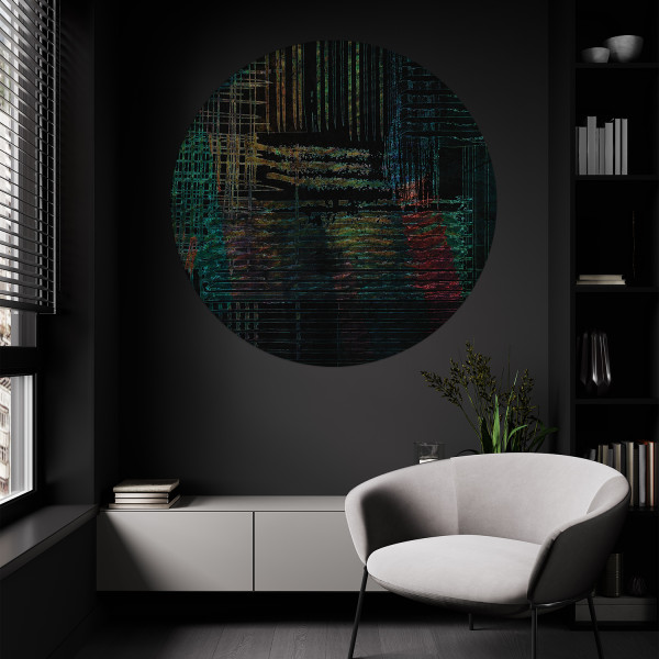 Papier peint cercle Lost In Matrix 2 – Rauv