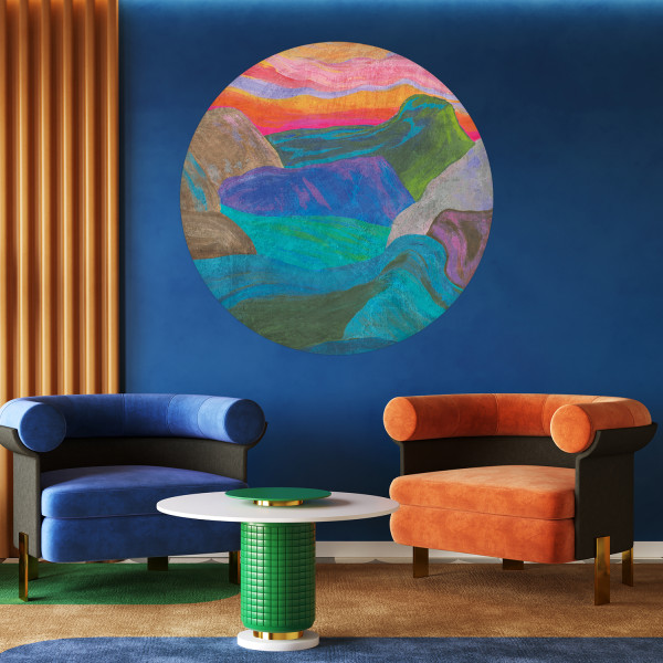 Papier peint cercle Stone Flow 4 – Rauv