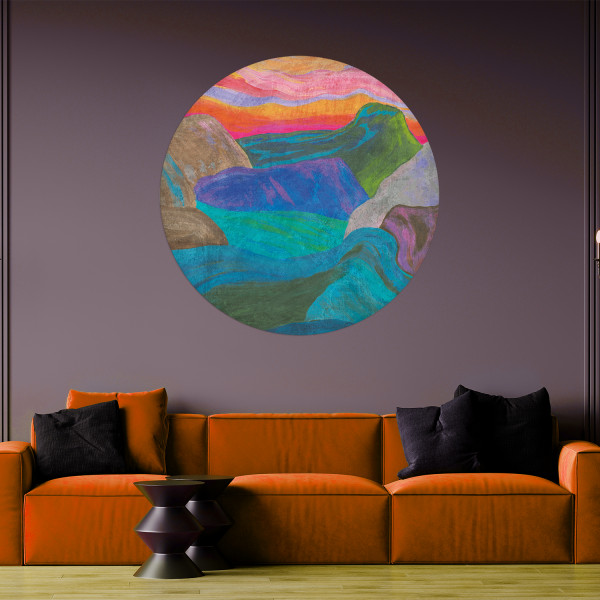 Papier peint cercle Stone Flow 4 – Rauv