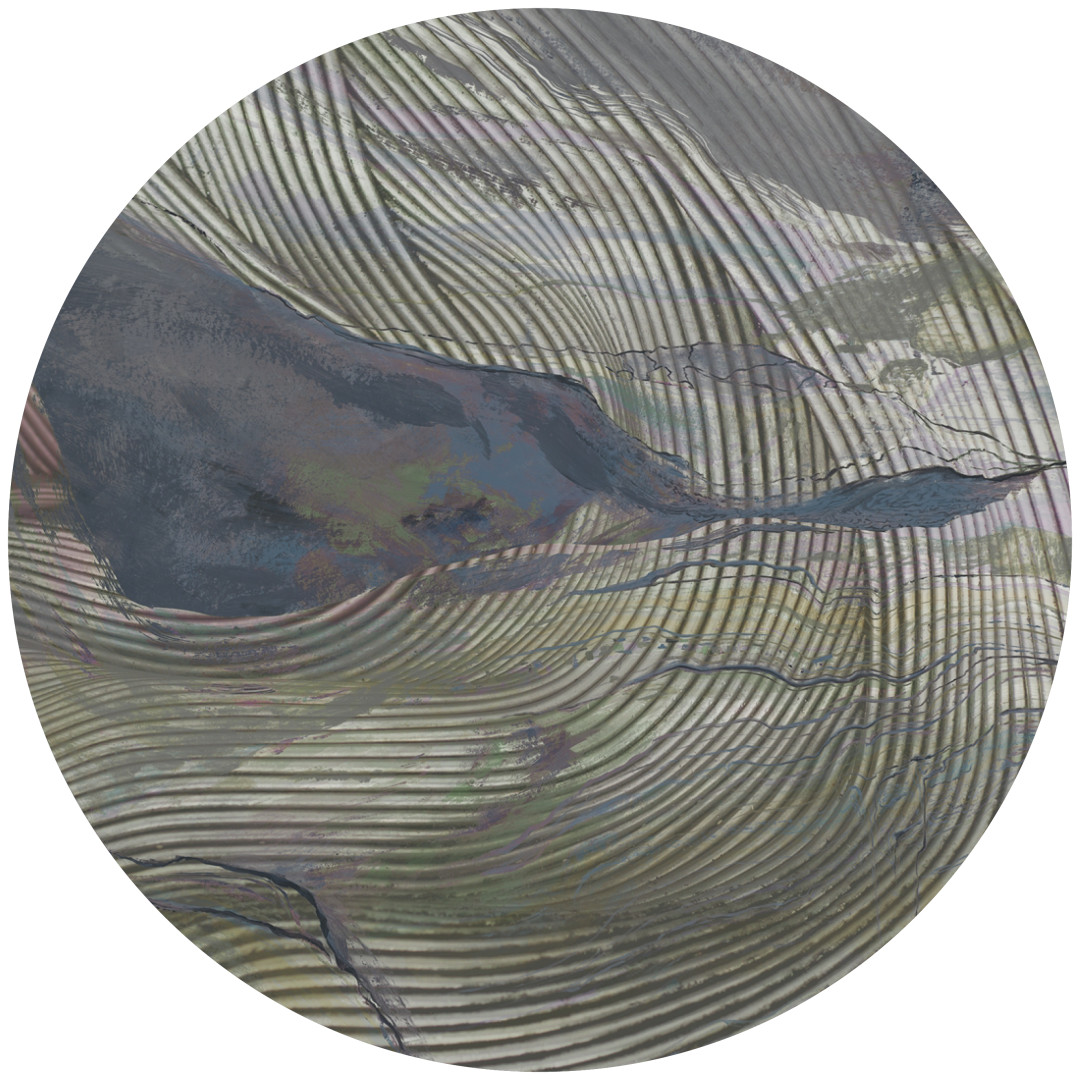 Papier peint cercle Wave Lines 2 – Rauv