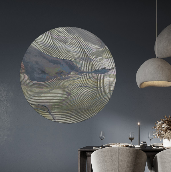 Papier peint cercle Wave Lines 2 – Rauv