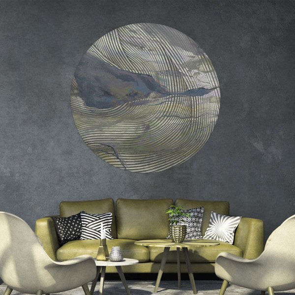 Papier peint cercle Wave Lines 2 – Rauv