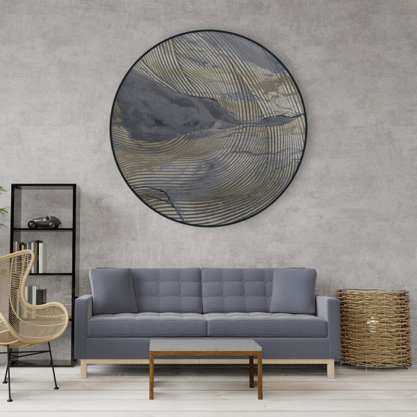 Papier peint cercle Wave Lines 3 – Rauv
