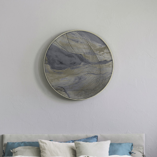 Papier peint cercle Wave Lines 3 – Rauv