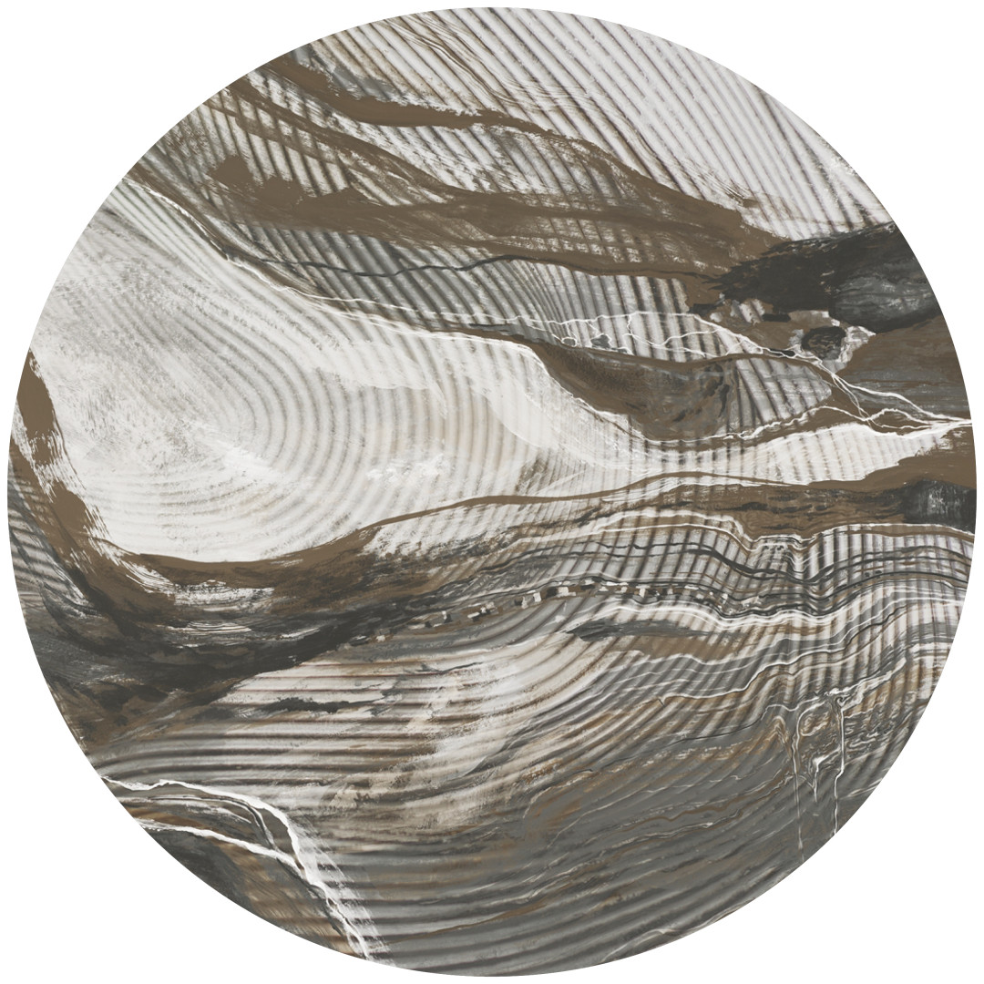 Papier peint cercle Wave Lines – Rauv