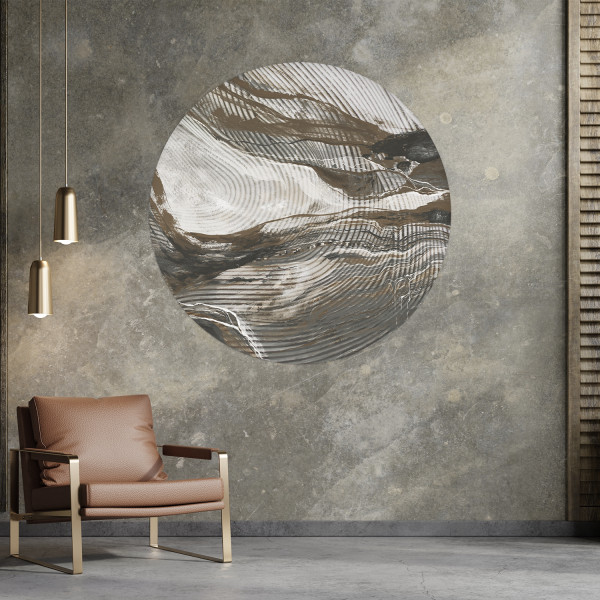 Papier peint cercle Wave Lines – Rauv