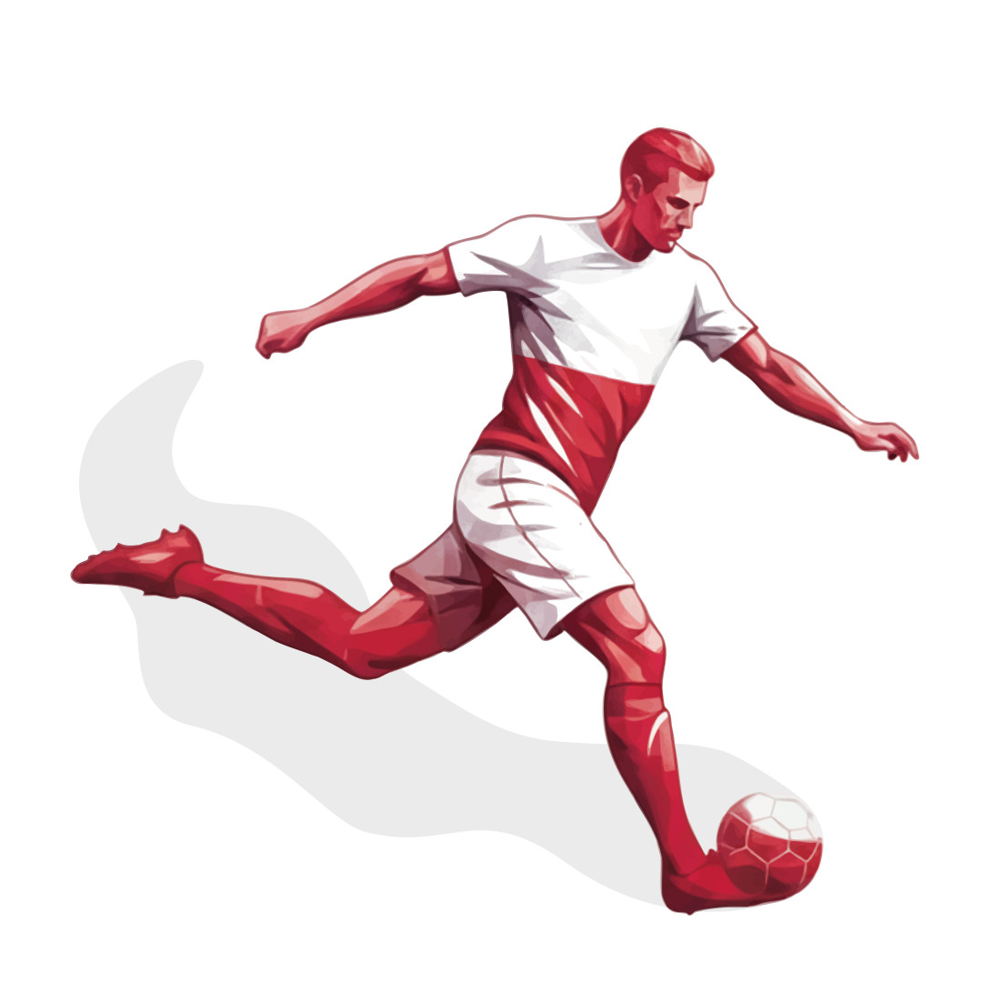 Sticker mural Footballeur