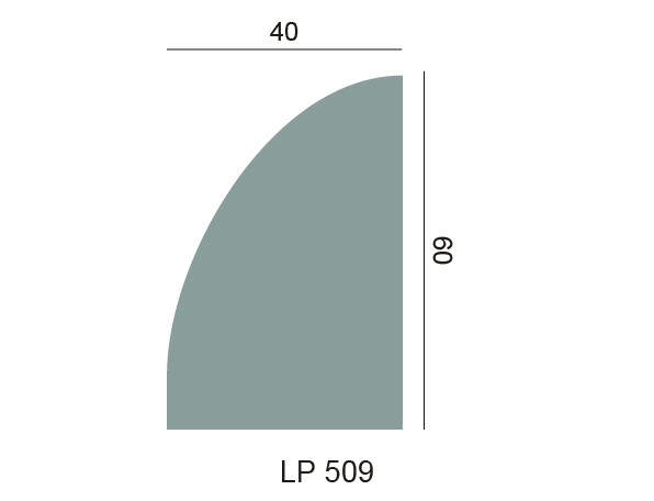 Profilé pour panneaux 3D LP 509 – Rhinst