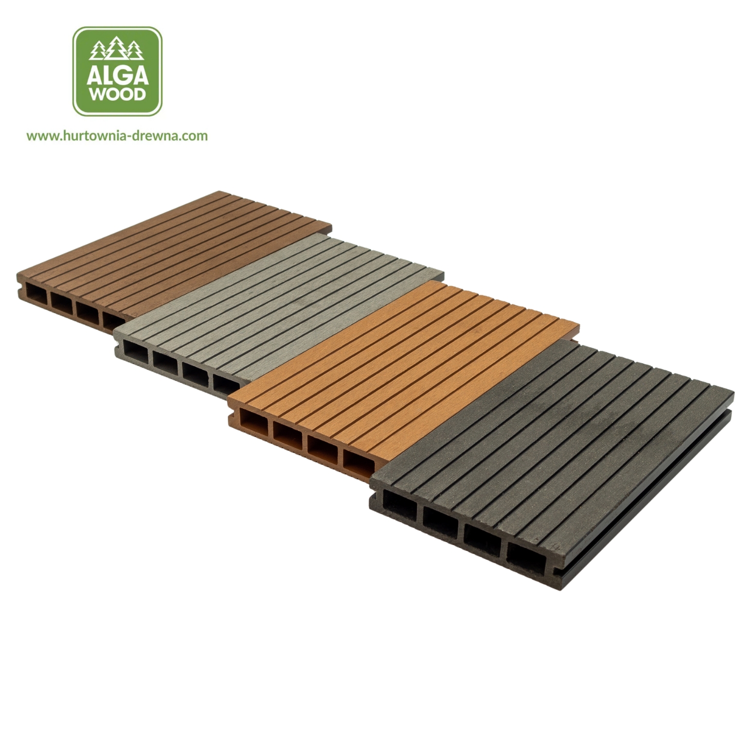 Kompozyt 25×140 Planche Tarasowa WPC 4DECK – 4 kolory – AlgaWood