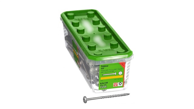 Vis à disque argentées 6,0×120 ESSVE WAF Corsseal (50 pcs.)