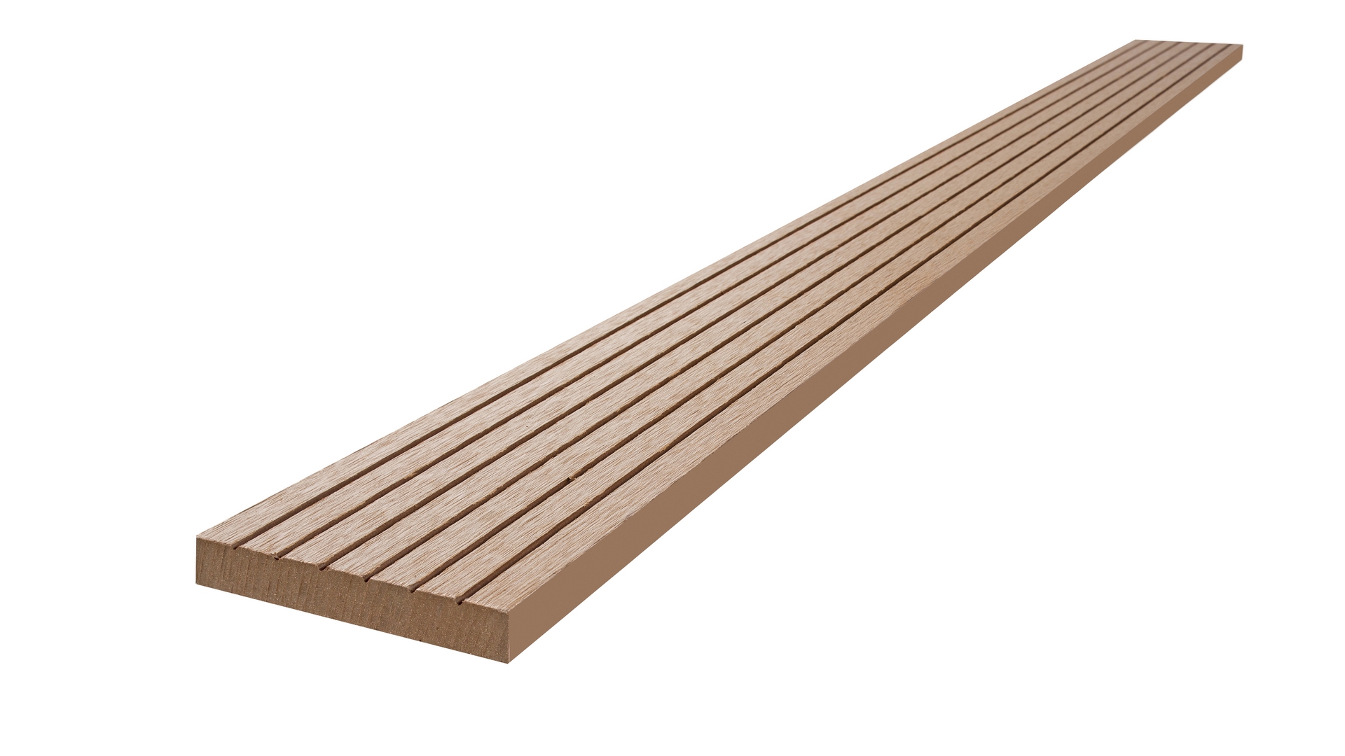 Plinthe composite rainurée 10×72 pour lames de terrasse WPC 4DECK – AlgaWood