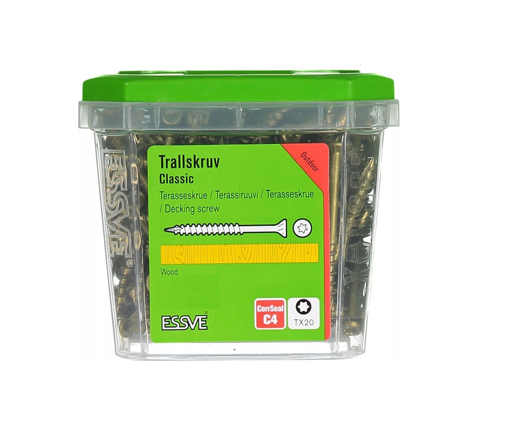 Vis à bois 4,5×70 ESSVE Corrseal C4 (100 pcs.) – AlgaWood