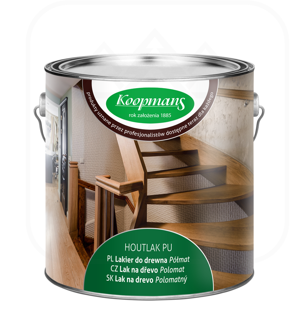 Koopmans HOUTLAK PU 2,5L Incolore – Vernis à bois pour intérieur – AlgaWood
