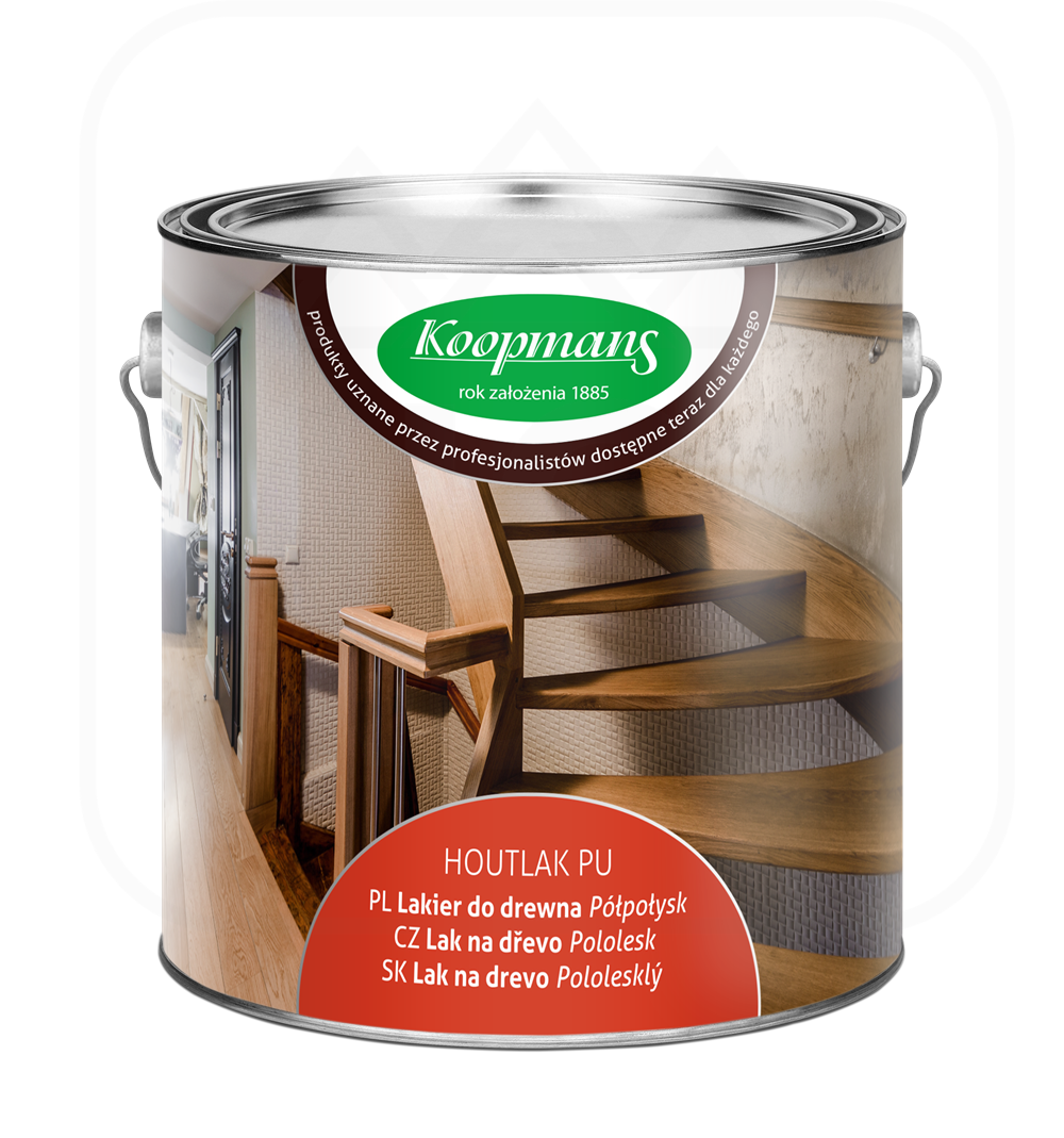 Koopmans HOUTLAK PU 2,5L Incolore – Vernis à bois pour intérieur – AlgaWood