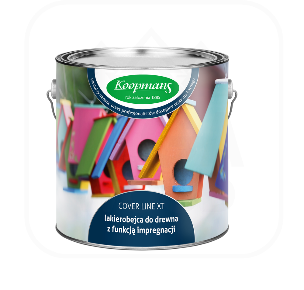 Koopmans COVER LINE XT/ XT WIT 1L – Vernis colorant avec fonction imprégnation – AlgaWood