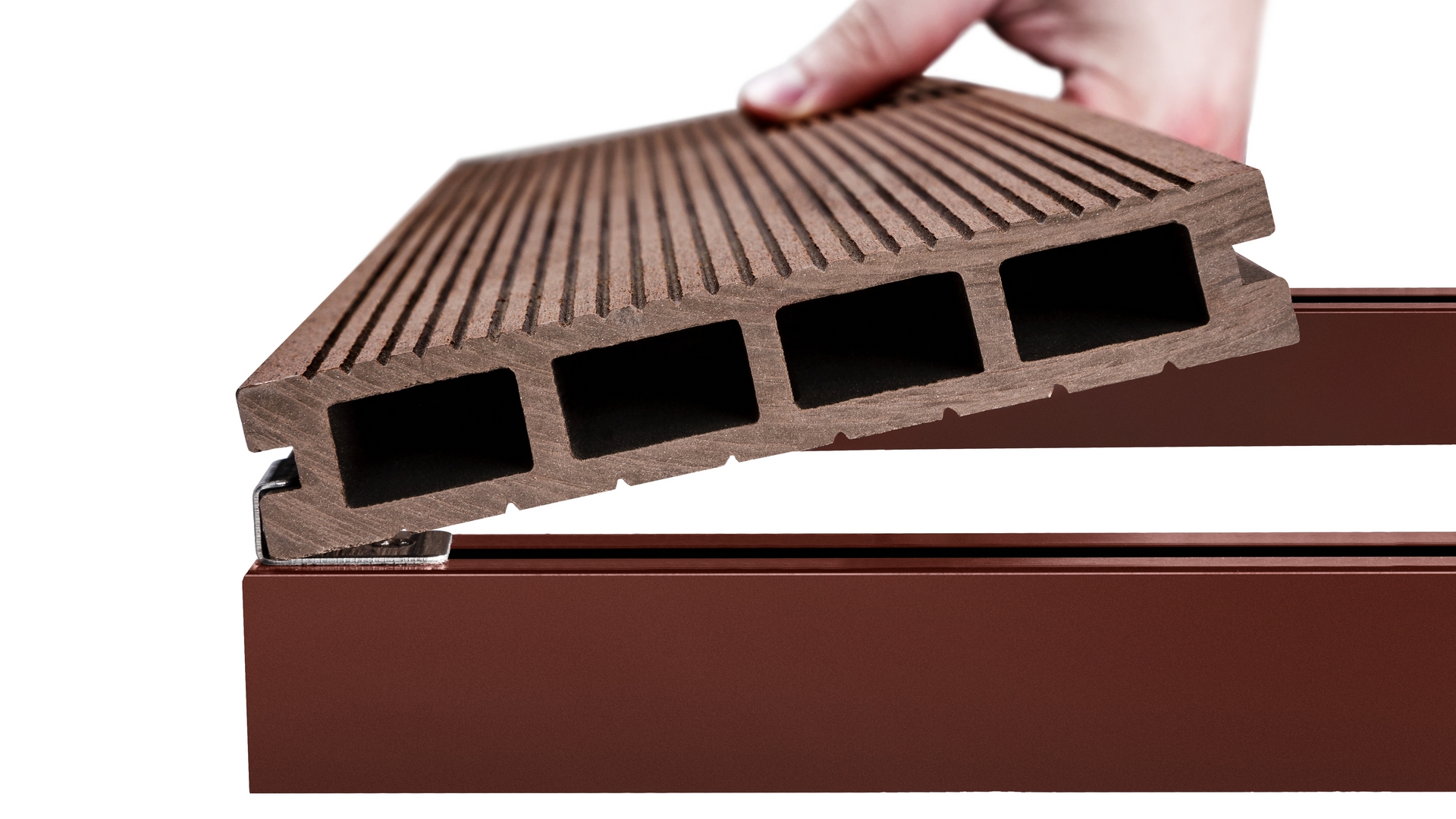 Clip de démarrage composite pour lames de terrasse WPC 4DECK – AlgaWood