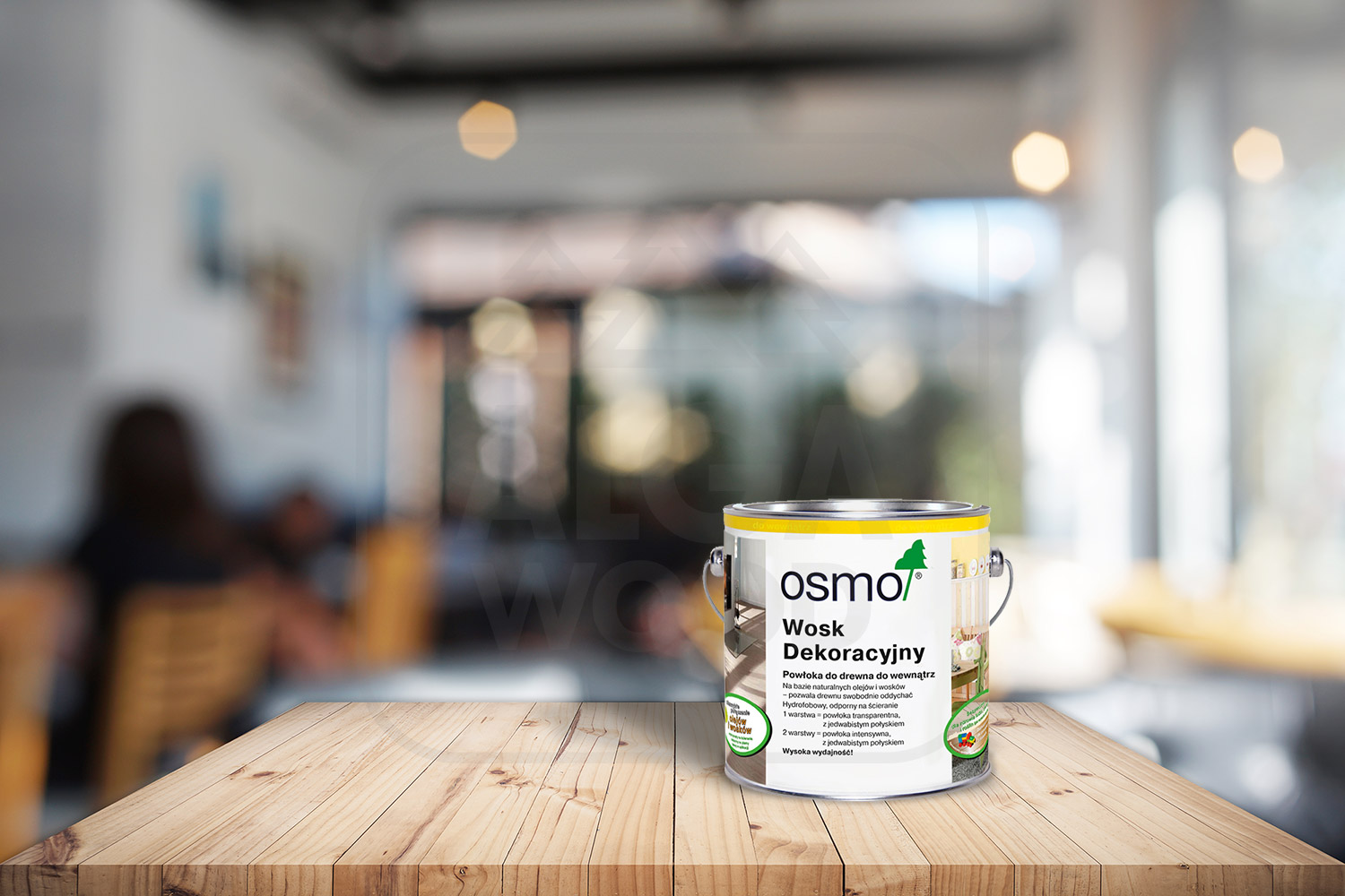 OSMO 2,5L – Wosk Dekoracyjny Transparentny – AlgaWood