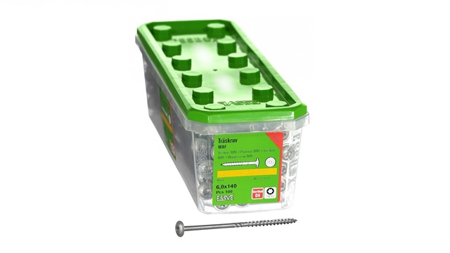 Vis à disque argentées 6,0×140 ESSVE WAF Corsseal (50 pcs.)