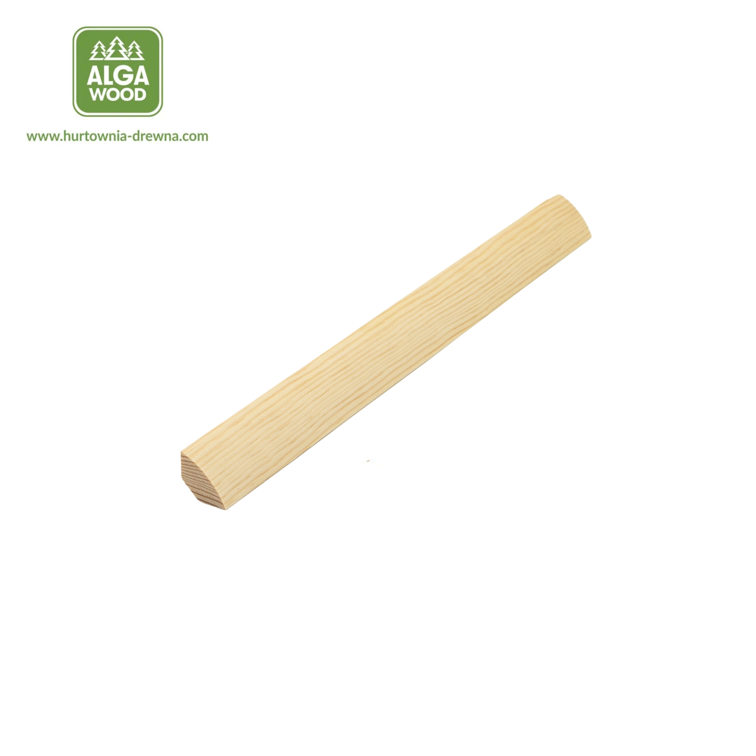 25×25 Quart de rond en pin convexe