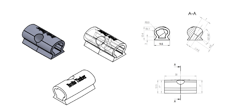 Clip pour Thermo Bois BROfix – installation cachée – AlgaWood