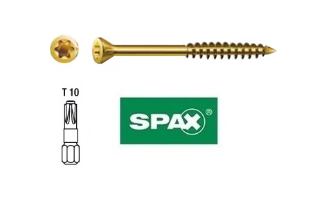 Vis à bois galvanisées SPAX 3,5×45 – AlgaWood