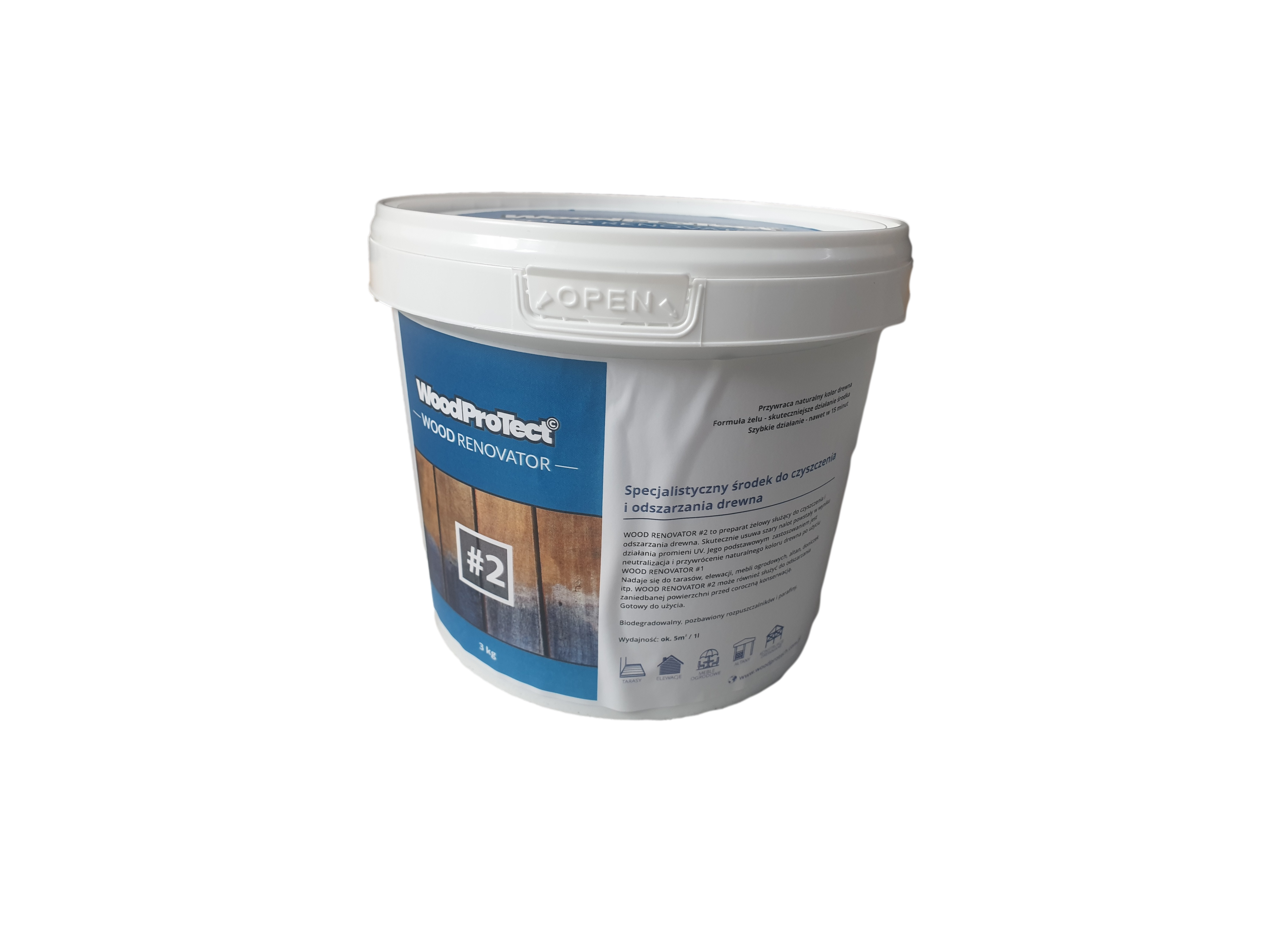 WoodProTect – Gel dégraissant pour bois 1kg – AlgaWood
