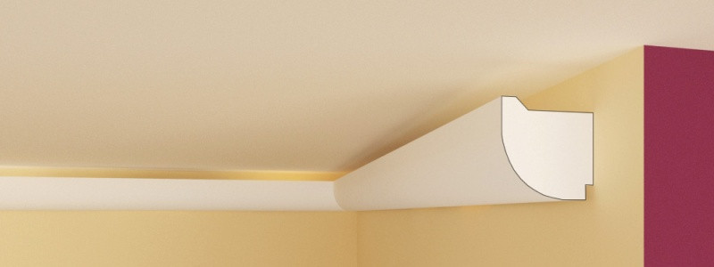 Corniche Lumineuse FAO24 minimaliste subtilement arrondie
