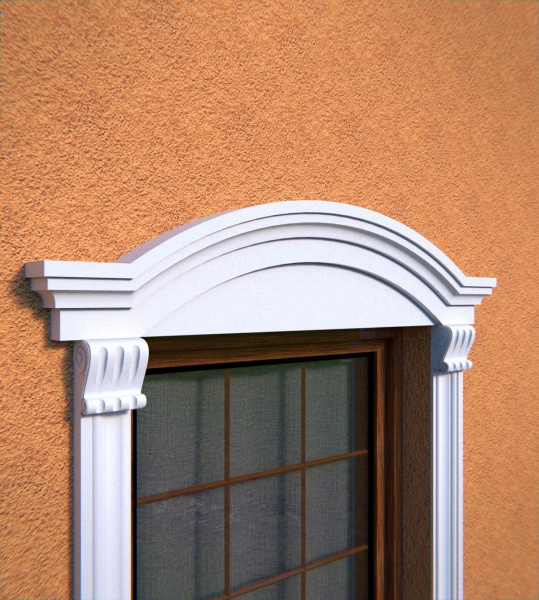Fronton de fenêtre NA1 - Profilé en arc agrandi