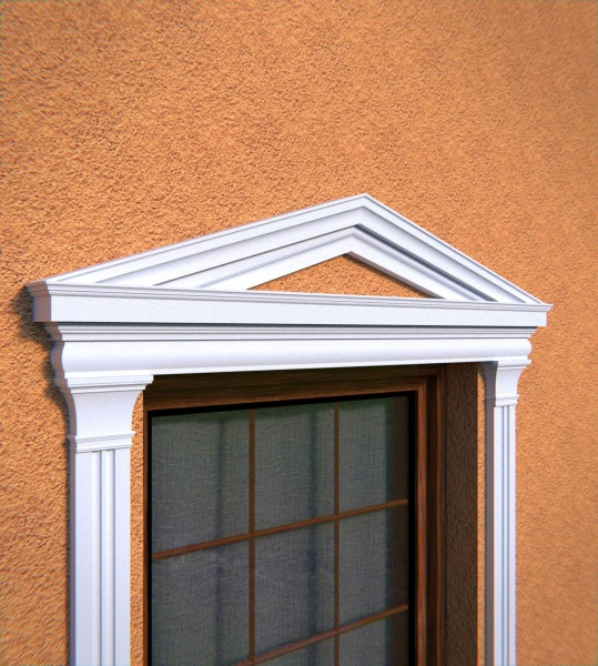 Fronton de fenêtre NA6 - forme de triangle