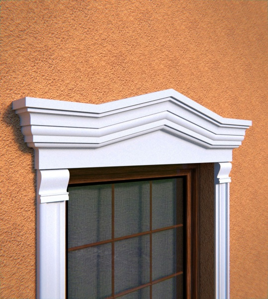 Fronton de fenêtre NA7 - Style Victorien