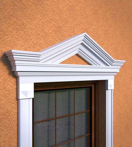 Fronton de fenêtre NA9 - Forme pyramidale