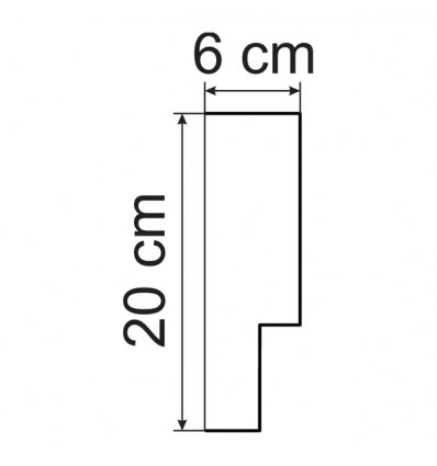 Corniche GM7 moderne : forme plate et large