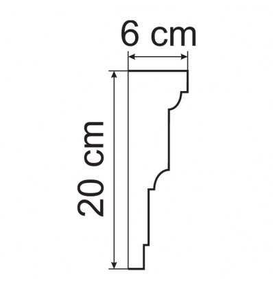Corniche intermédiaire GP2 : un effet de relief