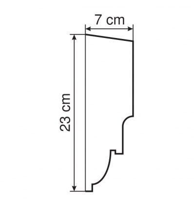Corniche intermédiaire GP4 : des lignes douces
