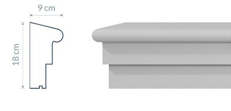 Corniche intermédiaire GP14 : Détail Architectural Raffiné