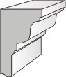 Corniche intermédiaire GP17 : Courbes Élégantes et Design Minimaliste
