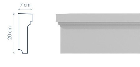 Corniche intermédiaire GP18 : Design Minimaliste