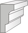 Corniche intermédiaire GP20 : Design Minimaliste