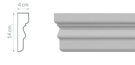 Moulure de Fenêtre L16 : Finition ornementale à détails sculptés