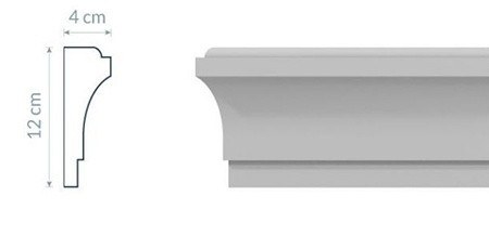 Moulure de Fenêtre L23 : Style minimaliste avec détails finement découpés