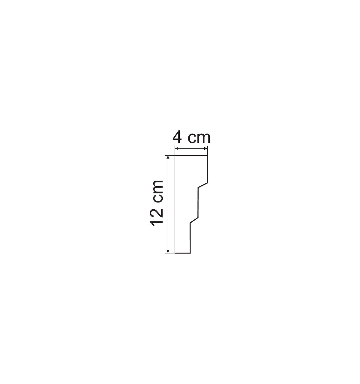 Moulure de Fenêtre L9 : en forme de petit escalier