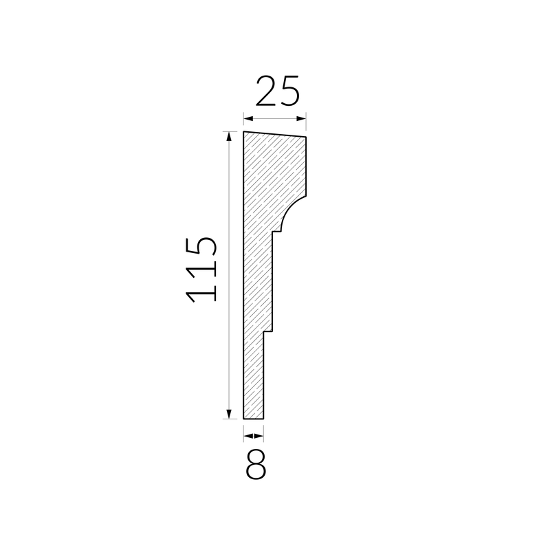 Moulure de fenêtre Premium Line WPL3 : Simple et Raffinée