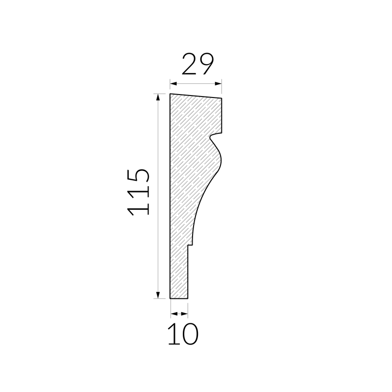 Moulure de fenêtre Premium Line WPL4 : design extrêmement fin