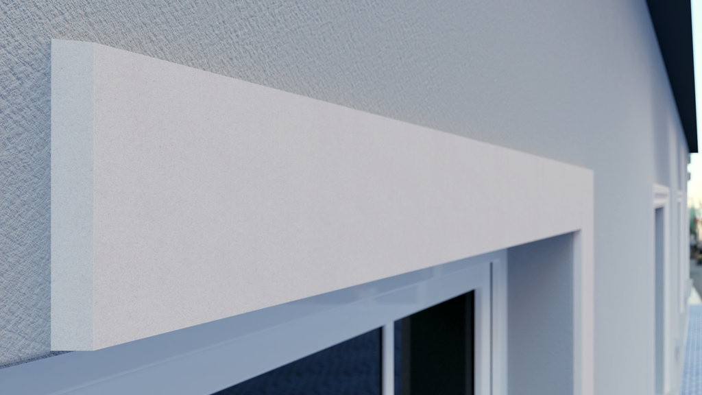 Moulure de fenêtre Premium Line WPL7 : Forme plate et simple